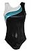 k-Bee Leotards Girl's Elite White/Seafoam/Black Mystique Gymnastics Leotard