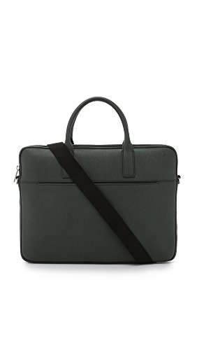 Jack Spade Men's Barrow Leather Portfolio Brief, Green, One Size