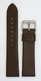 Men’s Classic Glove Leather Watchband – Color Brown Size: 18mm Watch Strap