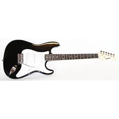 E-Gitarre + Kabel & Tremolo in schwarz