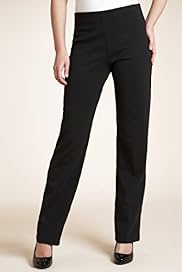 Slim Leg Pull On Jersey Ponte Trousers