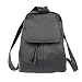 Piel Small Drawstring Backpack (Black)