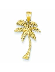 14K Gold Mini Palm Tree Pendant