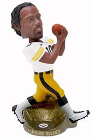 Pittsburgh Steelers NFL Santonio Holmes Super Bowl 43 Forever Collectibles Mvp Bobble Head