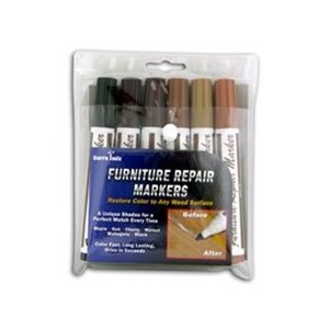 Set of 6 Assorted Furniture Repair Markers Stain Scratch Floor Pens