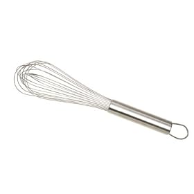 Kitchen Craft Stainless Steel Professional Eleven Wire Balloon Whisk, 25cm