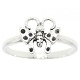 Solid Sterling Silver Butterfly Ring Ladies