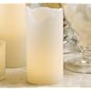 Flameless Melted Edge Wax Candle - 6" x 3"