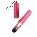 LYNKtec Capacitive Stylus Pen for Apple iPad+iPad2,iPhone,iPod, Motorola Xoom, Blackberry Storm+Playbook, Android, Nokia 5800, Sprint HTC Touch Pro, Samsung Omnia, Nintendo DS+DSi & Nook Colors with Tether-Pink (also available in a Larger Clip Style in Black or Silver)