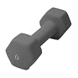 Cap Barbell Neoprene Dumbbell (Gray, 6-Pound)