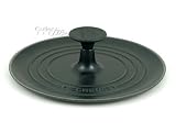 Le Creuset Enameled Cast-Iron 9-Inch Grill Press, Satin Black