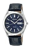Seiko Leather Strap Blue Dial Men's Watch #SNE049