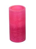 Vanilla Scented Textured 6-in Pillar Candle - Lavender Pink