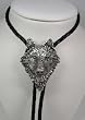 Diamondcut Pewter Wolf Bolo Tie