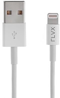 [SET OF TWO] iPhone Charger Lightning to USB Cable (6ft) for iPhone 6s 6 Plus 5s 5c 5, iPod Touch 5th Gen / 6th Gen / Nano 7th Gen (White) - FLVX
