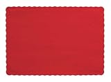 Red Paper Placemats 50 Per Pack