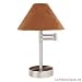 Paulmann Tischleuchte Helena max. 1x40W E14 Metall/Nappa - Nickel sat./Braun