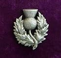 Heavy Scottish Thistle Pin (Solid Pewter)