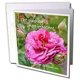 Patricia Sanders Flowers - Inspirational Journey Rose - Greeting Cards-6 Greeting Cards with envelopes