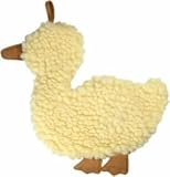 Vo-Toys Flat n Fuzzy Fleece Duck 12 in Dog Toy
