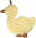 Vo-Toys Flat n Fuzzy Fleece Duck 12 in Dog Toy