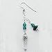 Green w/Crystals Earrings