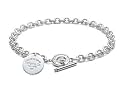 Gift Boxed Tiffany & Co. Style T-Bar Chain Link Necklace.