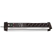 Brennenstuhl Premium Protect Line Steckdosenleiste (6-fach, 3,0 m) schwarz/grau