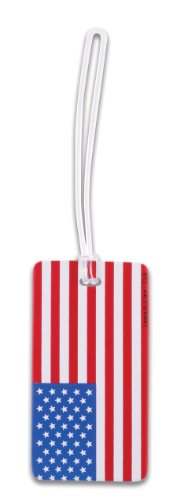 Lewis N. Clark American Flag Luggage Tag