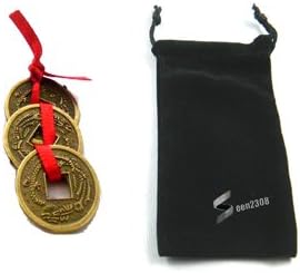 Chinese Feng Shui Coin for Weath & Luck with Velvet Bag