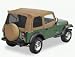 1988-1995 Jeep Wrangler Supertop Soft Top w/Tinted Windows Incl. Fabric Covered Upper Door Frames Spice