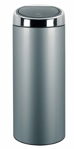 Brabantia Touch Bin, 30litre, Metallic Grey