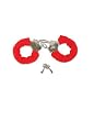 Sexy Soft Red Steel Fuzzy Furry Handcuffs Hand Cuffs