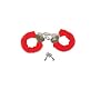 Sexy Soft Red Steel Fuzzy Furry Handcuffs Hand Cuffs