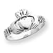 Sterling Silver Antiqued Claddagh Ring 4