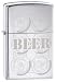 Zippo Beer 6 pack Engraved Pocket Lighter