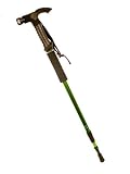 Collapsible Aluminum Shock-Absorbing Hiking Pole - Super-Bright 5-LED Headlight
