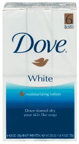 Dove Beauty Bar Soap, White 6 Ea