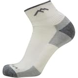 Darn Tough Merino Wool 1/4 Sock Cushion,Medium/Light Gray