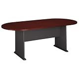 Bush Furniture Racetrack Conference Table, Mahogany