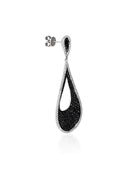 Diamond 18k White Gold Dangle Earrings