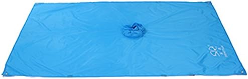 Loogu Versatile Raincoat Poncho Mats Waterproof One Size Fits All Adults Rain Poncho with Hood (Blue)