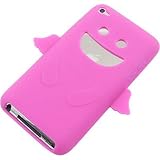 Silicone Skin PINK SMILEY ANGEL Rubber Soft Cover Case for APPLE IPOD TOUCH 4G [WCB914]