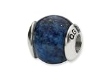 Reflections(tm) Sterling Silver Lapis Stone Bead / Charm