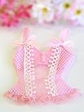 Pink Sheer Lace Camisole Favor Bags - pack of 5