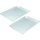 Chicago Metallic Commercial II Traditional Uncoated 16-3/4 by 12-Inch Jelly-Roll Pan, Set of 2