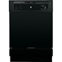 GE Black Full Console 24-Inch Portable Dishwasher