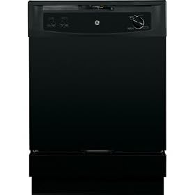 GE 24" Black Front Portable Dishwasher