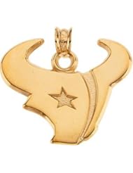 Houston Texans Horn Logo Pend 14K Gold Yellow 23273
