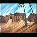 NOVICA Impressionist Painting - 'Foh Village'